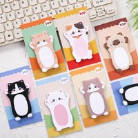 Aesthetic Cat Sticky Notes Cute Kawaii Memo Pad Funny Post Notepad Paper Stationery Daily Planner Index Check To Do List Sticker