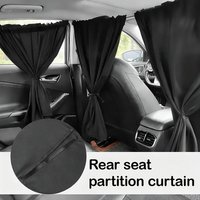 4pcs Car Privacy Curtains Set Air Conditioning Divider Curtain Front And Rear Seats&Side Windows UV Protection Sun Shade Isola