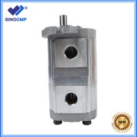 HGP-33A-F6 6R HGP-33A-F6-6R Hydraulic Tandem Double Gear Pump Shaft Extension Diameter 15.87mm Replacement Excavator
