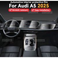 For AUDI A5 2025 Car Panel Film Dashboard Protective Sticker Interior Anti-Scratch Film Cover Accessories