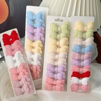 Temu3D Double Layer Butterfly Hair Clips - Macaron Candy Color Princess Hair Bows, 10PCS Set for Girls