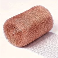 1PC Woven Copper Mesh, Pure Copper Filled Wire Mesh, Gas-Liquid Filter Mesh, Anti-Snail Copper Wire Mesh