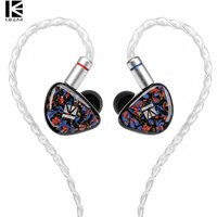 KBEAR Kalideer Apex-P6 1DD+1BA+1Piezo Monitor IEMs Hybrid Driver In Ear Earphones 3D-Printed Resin Housing Wired HiFi Headphones