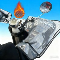 1 Pair Winter Motorcycle Handlebar Gloves Muffs Waterproof Keep Warm E-Bike Thermal Gloves Windproof Handle Cover Hot Protect
