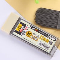 200Pcs 0.5/0.7mm Mechanical Pencil Leads 2B Pencil Rod Automatic Pencil Core Refill 12Pcs 2.0mm Core Art Sketch Drawing Supply