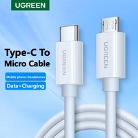 UGREEN Type C To Micro USB Cable 1.5m 2A Data charging For Android cell Mobile phone 1ADAC earphone Notebook USB C Cable OTG lin