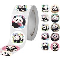 100-500Pcs 2.5cm Cute Animal Panda Label Stickers Roll for Envelope Student Work Stationery Seal Lable Gift