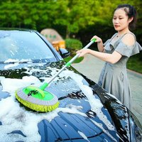 Auto-Reinigungs bürste Teleskop Lang griff Reinigungs pflege Details einstellbar super saugfähig Auto wasch mopp Fenster wasch werkzeug