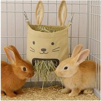 New rabbit hanging hay bag feeder, convenient and practical, available in various colors, small pet supplies