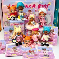Hot Selling Popmart Lil Peach Riot All Night Party Series Fashion Blind Box Guessing Bag Toys Desktop Toys Cute Ornament Gifts