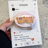 Sanrio Hello Kitty Cute Cartoon Biscuit Magnetic Holder GripTok Phone Stand Holder For iPhone Samsung For MagSafe Smart Support