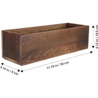 Wooden Flower Box Creative Unique Flower Storage Container Plant Container Wood Planter Box for Office Balcony Yard Patio Garden
