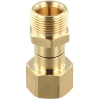 1Pc M22 15mm Brass Swivel Fitting For High Pressure Washer 360 Degree Rotating Hose Connector Adapter