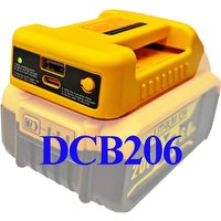 Li-ion Battery Parts Adapter For DEWALT 20V DCB200 For Makita 18V BL1830 Lithium Batteries Case Type C USB Power Bank Charger