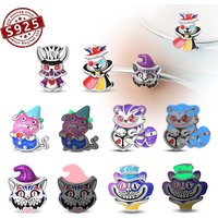 925 sterling silver Halloween Series Clown Magic Hat Rabbit Charms Beads Fit 925 Original Bracelet DIY Jewelry Women's gift