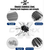 AliExpress GODLIKE High Quantity 14G Stainless Steel Bicycle Spokes Various Diameter Black J-Bend Spoke Various Sizes Available