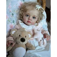 23inch Tutti Reborn Doll Kit with COA Rare Limited Sold Out Edition Cute Baby DIY Unfinished Unpainted Doll Parts Blank Doll Kit