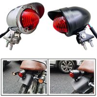 1PC Retro Modified Universal Motorcycle Stop Rear Light Scooter Visor Tail Lamp Indicator For Bobber Cafe Racer Harley Triumph