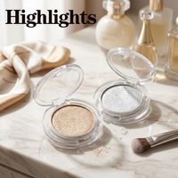 JUJU DREAM Radiant Highlighter Powder, Ultra Glow Face & Body Illuminator, Waterproof Long Wear Makeup for Luminous Skin
