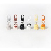 Creative Three-dimensional Keychain Cute Kitten Keychains Kawaii Animal Pendant Bag Key Chain Accessories