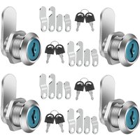 16/20/25/30mm Cam Lock Set Door Cabinet Mailbox Drawer Cupboard Locker Etc,It Comes with 2 Keys and 4 Different Lock Plates