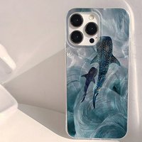 Ocean Shark Design Silicone Case For Samsung GalaxyS26 S25 S24 S23 Ultra S22 S21Plus FE A56 A55 A54 A53 A36 A35 A34 5G Funda