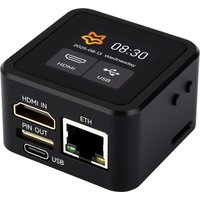 Luckfox PicoKVM: HDMI Remote IP KVM for PC/Server, 1080P 60fps H264, USB HID & Storage Emulation, Web Control, 1.54" Touch Scree