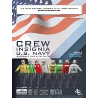 Galaxy G48096 1/48 U.S. Navy Aircraft Deck Crew Insignia Water Decals for Model Figures Making Hobby DIY Dress Up