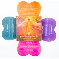 46pcs Classic Heart-Shaped Angel Oracle Cards - English Version Loving Messages From The Angels Spiritual Guidance Deck