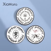 Game Character Quotes Enamel Pins Custom Round Design Brooches Lapel Badges Funny Jewelry Gift for Fans Friends