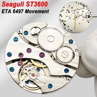 ST3600 Hand-Wound Movement 21600 Vibrations/Hour ±15-30s Daily Accuracy 17 Jewels.Replace ETA 6497 Mechanism. 9 o'clock