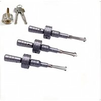 Interchangeable Tubular Lock Pick Set Stainless Steel Keys Unlocking Tool for Professional Locksmith Daily Use