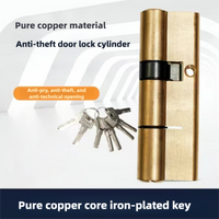Entry Door Lock Anti-theft Copper Key Iron Door Old AB Lock Cylinder Copper Anti-theft Door Lock Cylinder General Door Lock
