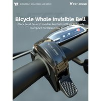 AliExpress West Biking WEST BIKING Invisible Cycling Horn Aluminum Alloy Bicycle Bell Waterproof Crisp Sound Handlebar Mount MTB Road Bike Accessories