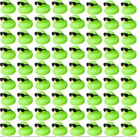 1-100pc Mini Green Rubber Ducks Set in Bulk Float Squeak Tiny Ducks Duck Toy for Party Birthday Supplies