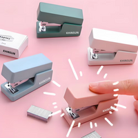 KHINSUN Small Stapler Set 24/6 Colorful Office Stapling Machine with Staples School Supplies