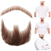 False Beard False Mustache Natural Looking Human Hair False Beard Realistic Costume Beard Halloween Cosplay Accessories