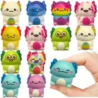 && 12/24PCS Kids Adult Mini Kawaii Newt Cute Squishy Stress Relief Squeeze Toy Slow Rising Toy Carnival Goodie Party Send Gift