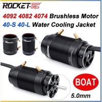 Rocket-RC 4092 4082 4074 Brushless Motor w/40-S 40-L Water Cooling Jacket 5.0mm for M41 Catamaran Spartan 1000mm(Above) RC Boat