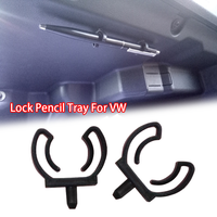 2X Car Glove Box Organizer Lock Pencil Tray Clip For VW Polo Sedan liftback Golf MK4 MK5 MK6 Passat Tiguan Jetta Multivan T4 T5