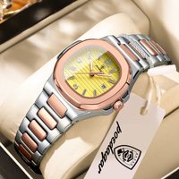 POEDAGAR Top Exquisite Woman Watch Waterproof Luminous Date Elegant Ladies Watch Square Women's Quartz Watches Female Wristwatch