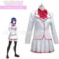 Yandere Simulator Ayano Aishi Yandere-chan aoi ryugoku School Uniform Cosplay Costume