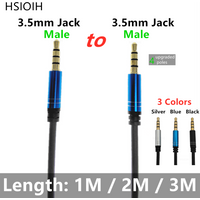 4 Pole Jack 3.5 to 3.5mm Audio Cable Male to Male Stereo Aux Cable for Car Headphone Speaker 3.5mm Aux Cable 1M 2M 3M