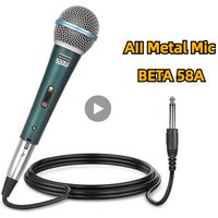 Wired Professional Dynamic Microphone Mic For PC Karaoke Machine System Sound Room Gaming Gamer Audio Sing Live Streaming Kits