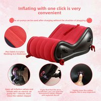 Inflatable Sofa Couple Auxiliary Stool Bedroom Adult Inflatable Sofa