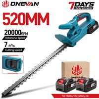ONEVAN 3000 W elektrischer Heckenschere 20 Zoll 20000 U/min Hochgeschwindigkeits-Schneidwerkzeug für Garten und gewerbliche Lithium-Batterie-Pin von Makita