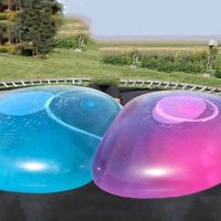 Soft Rubber Giant Bubble Water Ball, Inflatable Outdoor Play Ball for Adults, Beach & Party Entertainment