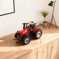 1137pcs MOC Massey Ferguson Tractor Technical Model Building Blocks Construction Toy Assemble Christmas Gift Creative DIY Idea
