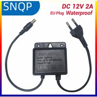 DC12V 2A Waterproof EU Plug Power Adapter For Security Surveillance CCTV Camera Charger NVR DVR Input AC100V-240V 5.5*2.1mm