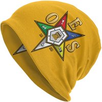 Custom OES Emblem Order Of The Eastern Star Beanie Cap Unisex Winter Warm Bonnet Femme Knitted Hats Street Skullies Beanies Caps